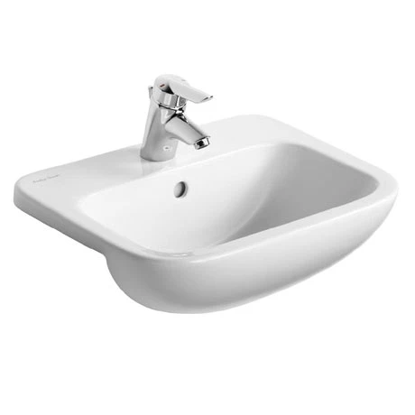 Armitage Shanks Profile 21 50cm 1TH Semi-Countertop Washbasin 1 Armitage Shanks Profile 21 50cm 1TH Semi-Countertop Washbasin