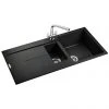 Rangemaster Scoria 1000 x 500mm Igneous Granite Ash 1.5 Bowl Inset Sink - SCO1052AS