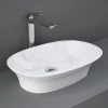 RAK Sensation 600 x 380mm 0TH Oval Counter Top Basin - SENCT6000AWHA