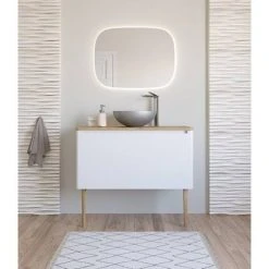 Crosswater Circus 400mm Countertop Basin Brushed Stainless Steel Effect - CT4084UCV -Victorian Plumbing Store SSA 460