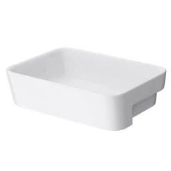 Salou Semi Recessed Basin 0TH - 480 x 375mm -Victorian Plumbing Store Salou Semi Recessed Basin 0TH detail4 460