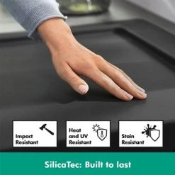 Hansgrohe S510-U635 1.5 Bowl Undermount Kitchen Sink - Graphite Black - 43433170 11 Hansgrohe S510-U635 1.5 Bowl Undermount Kitchen Sink - Graphite Black - 43433170 -Victorian Plumbing Store SilicaTec D4 460