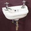 Silverdale Victorian Micro Cloakroom Basin - 400mm Wide