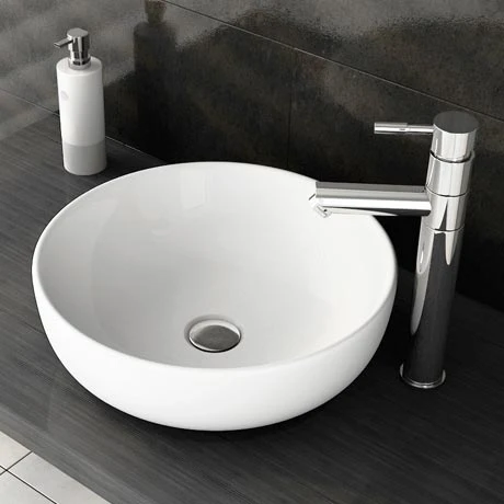 Swift High Rise Basin Mixer with Round Counter Top Basin 1 Swift High Rise Basin Mixer with Round Counter Top Basin