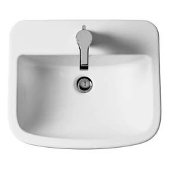Ideal Standard Tempo 55cm 1TH Inset Countertop Basin -Victorian Plumbing Store T059201 D2 460