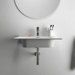 Ideal Standard i.Life A 640mm 1TH Wall Hung/Vanity Washbasin - T461901 9 Ideal Standard i.Life A 640mm 1TH Wall Hung/Vanity Washbasin - T461901 -Victorian Plumbing Store T461901 D4 460