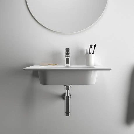 Ideal Standard i.Life A 640mm 1TH Wall Hung/Vanity Washbasin - T461901 5 Ideal Standard i.Life A 640mm 1TH Wall Hung/Vanity Washbasin - T461901 - Image 5