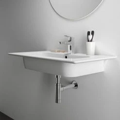 Ideal Standard i.Life A 840mm 1TH Wall Hung/Vanity Washbasin - T462001 9 Ideal Standard i.Life A 840mm 1TH Wall Hung/Vanity Washbasin - T462001 -Victorian Plumbing Store T462001 D4 460