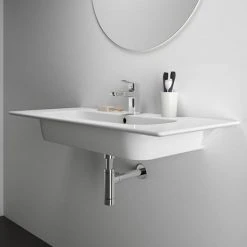 Ideal Standard i.Life A 1040mm 1TH Wall Hung/Vanity Washbasin - T462101 -Victorian Plumbing Store T462101 D4 460