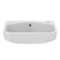 Ideal Standard i.Life S 500mm 1TH Semi-Recessed Basin -Victorian Plumbing Store T519501 D3 460