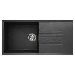 Reginox Tekno 480 1.0 Bowl Granite Kitchen Sink - Black