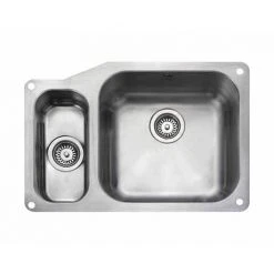 Rangemaster Atlantic Classic UB4015 1.5 Bowl Stainless Steel Undermount Kitchen Sink 671 x 460mm