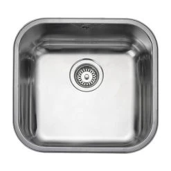 Rangemaster Atlantic Classic UB40 Stainless Steel Undermount Kitchen Sink 460 x 440mm