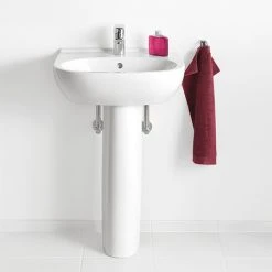 Villeroy and Boch O.novo 1TH Basin + Full Pedestal