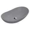 Venice Matt Grey Oval Counter Top Basin - 615 x 360mm