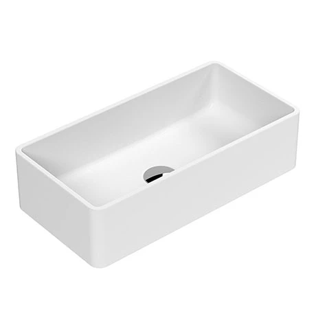Venice Matt White Rectangular Counter Top Basin - 465 x 235mm 1 Venice Matt White Rectangular Counter Top Basin - 465 x 235mm
