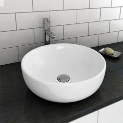 Sol Round Counter Top Basin 0TH - 405mm Diameter
