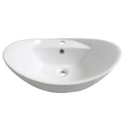 Faro Oval Counter Top Basin with Mono Basin Mixer (590 x 395mm) -Victorian Plumbing Store VES010 TAP d4 460