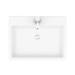 Kyoto Large Rectangular 600 x 460mm 1TH Wall Hung Basin -Victorian Plumbing Store VES132 n d2 460