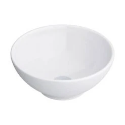 Runda Round Counter Top Basin 0TH - 380mm Diameter -Victorian Plumbing Store VES979 d1 460