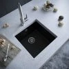 Venice 1.0 Bowl Matt Black Undermount Composite Kitchen Sink