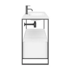 Venice 1200 Black Frame Basin Washstand incl. Solid Stone Basin 9 Venice 1200 Black Frame Basin Washstand incl. Solid Stone Basin -Victorian Plumbing Store VWS12 n d4 460