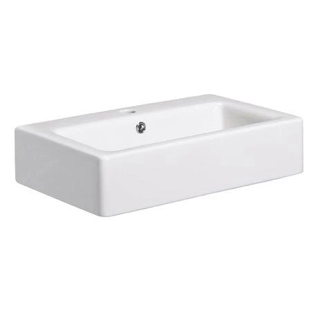 Crosswater - Air 60 1 Tap Hole Countertop or Wall Mounted Basin - 600 x 390mm 1 Crosswater - Air 60 1 Tap Hole Countertop or Wall Mounted Basin - 600 x 390mm