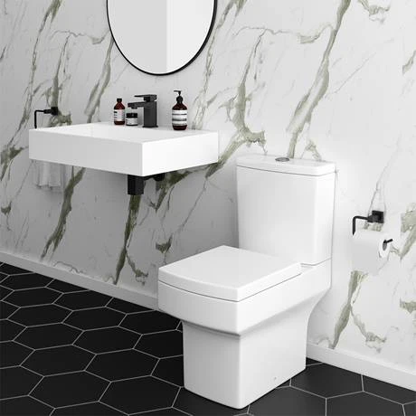 Arezzo 700mm Wall Mounted / Countertop Stone Resin Basin with Hidden Waste Cover 5 Arezzo 700mm Wall Mounted / Countertop Stone Resin Basin with Hidden Waste Cover - Image 5