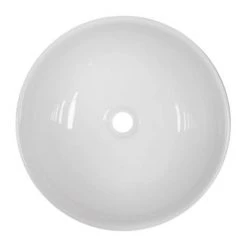 600 x 450mm White Shelf with Sol Round Basin -Victorian Plumbing Store WSVES006 d2 460
