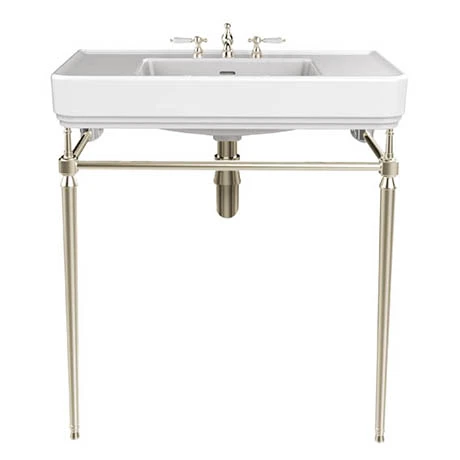 Heritage Abingdon 800mm Large Wynwood Basin & Washstand - Vintage Gold 1 Heritage Abingdon 800mm Large Wynwood Basin & Washstand - Vintage Gold