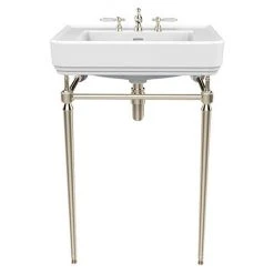 Heritage Abingdon 600mm Wynwood Basin & Washstand - Vintage Gold
